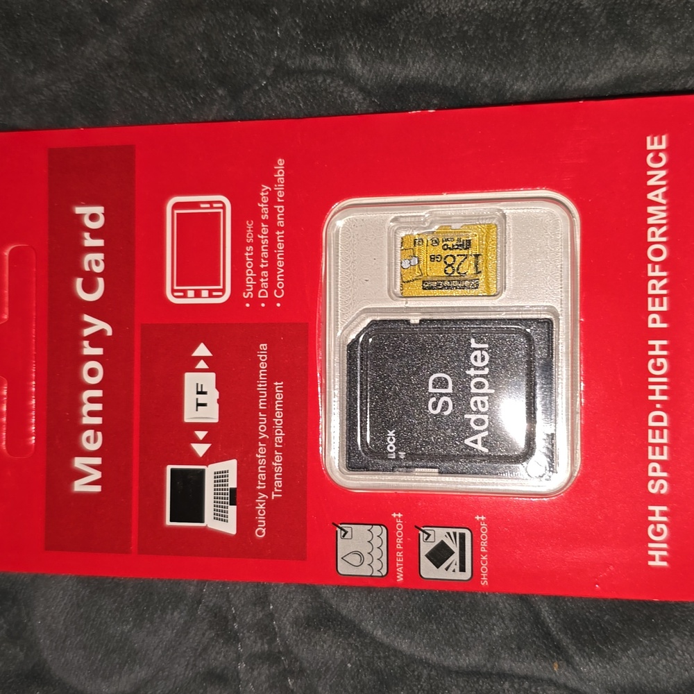 128GB Bart Simpson Memory Card for Digital Devices With SD Adapter